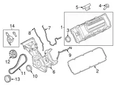 Прокладка клапанной крышки FORD CC3Z-6584-BA