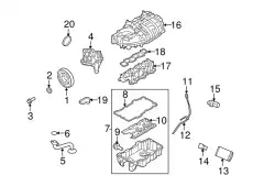 Прокладка коллектора FORD 9L8Z-9H486-B