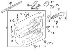 Ручка двери FORD 8A5Z-5422621-AC