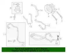 Шланг ГУР FORD BC2Z-3F887-A
