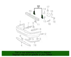 Кронштейн бампера 6W7Z-17D942-A FORD