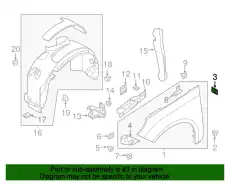 Кронштейн крыла CP9Z-16C076-A FORD