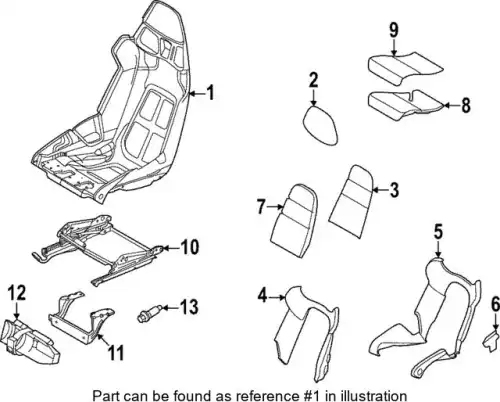 Cиденье ковшеобразной формы 91852190601 PORSCHE