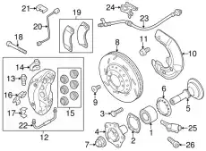 Керамический тормозной диск 298615301 PORSCHE