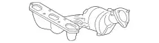 Коллектор выпускной PORSCHE 98711310233