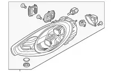 Фара PORSCHE 97063117174