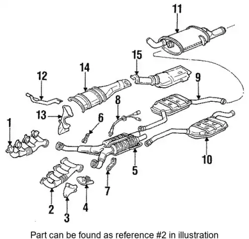 Коллектор выпускной PORSCHE 92811114607