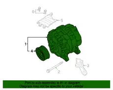 Генератор PORSCHE 9A260302200