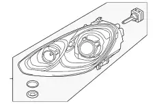 Фара PORSCHE 95863117841
