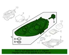 Фара PORSCHE 95863117841