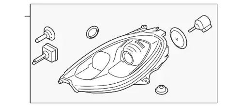 Фара PORSCHE 95B941029CP
