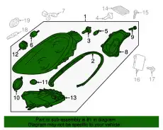 Фара PORSCHE 98163123608