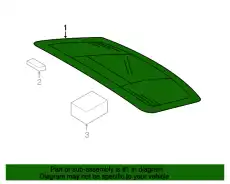 Заднее стекло 97054511158 PORSCHE