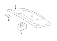 Заднее стекло 97054511158 PORSCHE