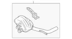 Задний глушитель 97011192372 PORSCHE