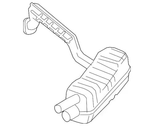 Глушитель 98111132201 PORSCHE