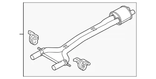 Передний глушитель 97011191396 PORSCHE