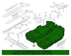 Коврики в салон PORSCHE 98155101106GDE