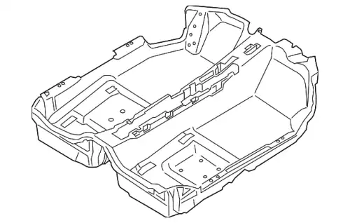 Коврики в салон PORSCHE 98155101106GDE