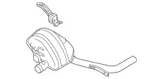 Задний глушитель 97011191163 PORSCHE
