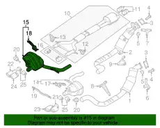 Задний глушитель 97011191163 PORSCHE