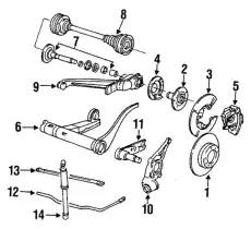 Рычаг подвески PORSCHE 95133102101
