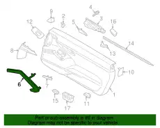 Ручка двери PORSCHE 981555533001E0