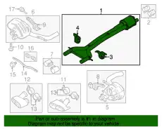 Передний глушитель 97011191357 PORSCHE