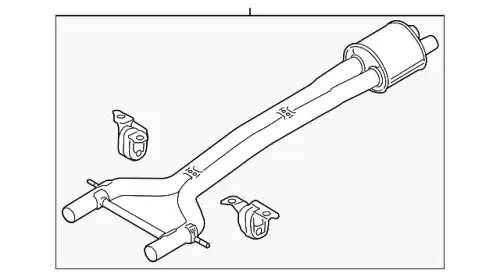 Передний глушитель 97011191357 PORSCHE