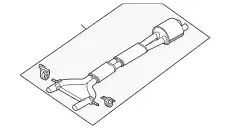 Передний глушитель 97011191363 PORSCHE