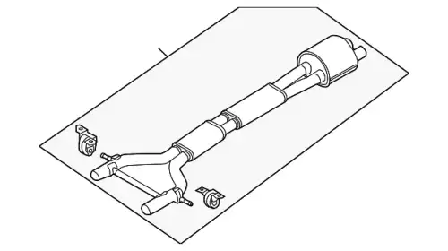 Передний глушитель 97011191363 PORSCHE