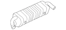 Глушитель 9P1251051A PORSCHE