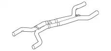 Передний глушитель 95811190321 PORSCHE