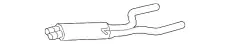 Передний глушитель 95511109630 PORSCHE