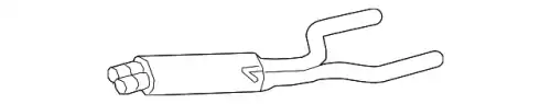 Передний глушитель 95511109630 PORSCHE