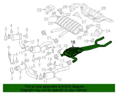 Передний глушитель 95811191361 PORSCHE