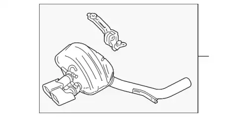 Задний глушитель 97011191177 PORSCHE