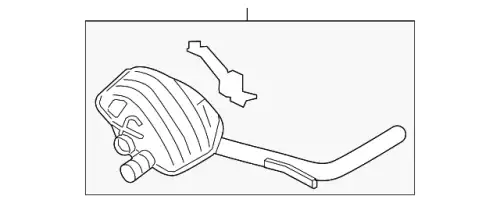 Задний глушитель 97011191112 PORSCHE