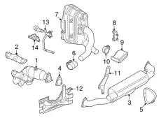 Передний глушитель 99711115932 PORSCHE