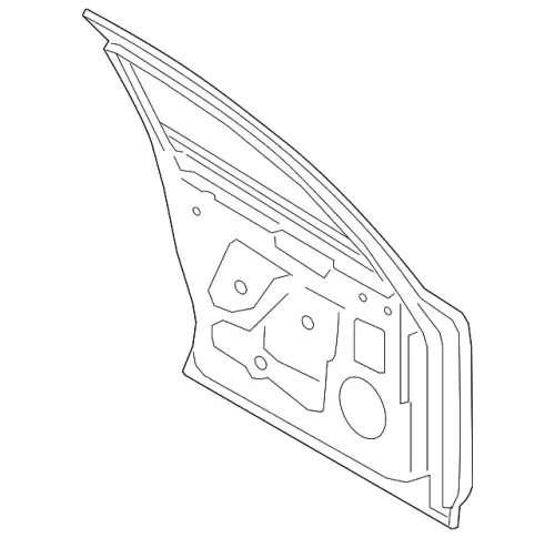 Bare door shell Prime coat 95883105200GRV PORSCHE