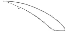 Заднее стекло 95B845051AA PORSCHE
