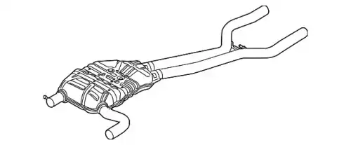 Передний глушитель 95811191351 PORSCHE