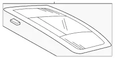 Заднее стекло 97054511154 PORSCHE