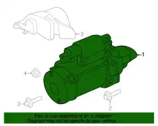 Стартер PORSCHE 9A160410400