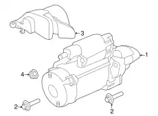 Стартер PORSCHE 9A160410400