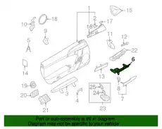 Ручка двери PORSCHE 987555262014P2