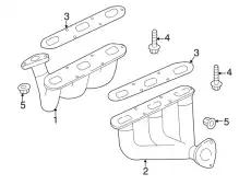 Коллектор выпускной PORSCHE 99611110153