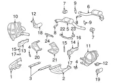 Коллектор выпускной PORSCHE 99611110152