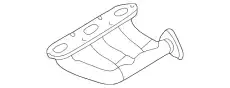 Коллектор выпускной PORSCHE 99611110106