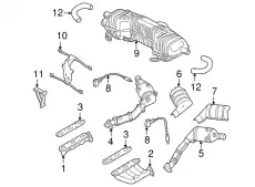 Коллектор выпускной PORSCHE 99611110206